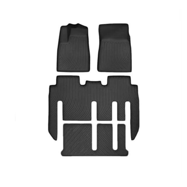 All-Weather Floor Mats for Tesla Model X Model X (7-Seat-2021-2025) 3 Piece Set (Only for LHD)