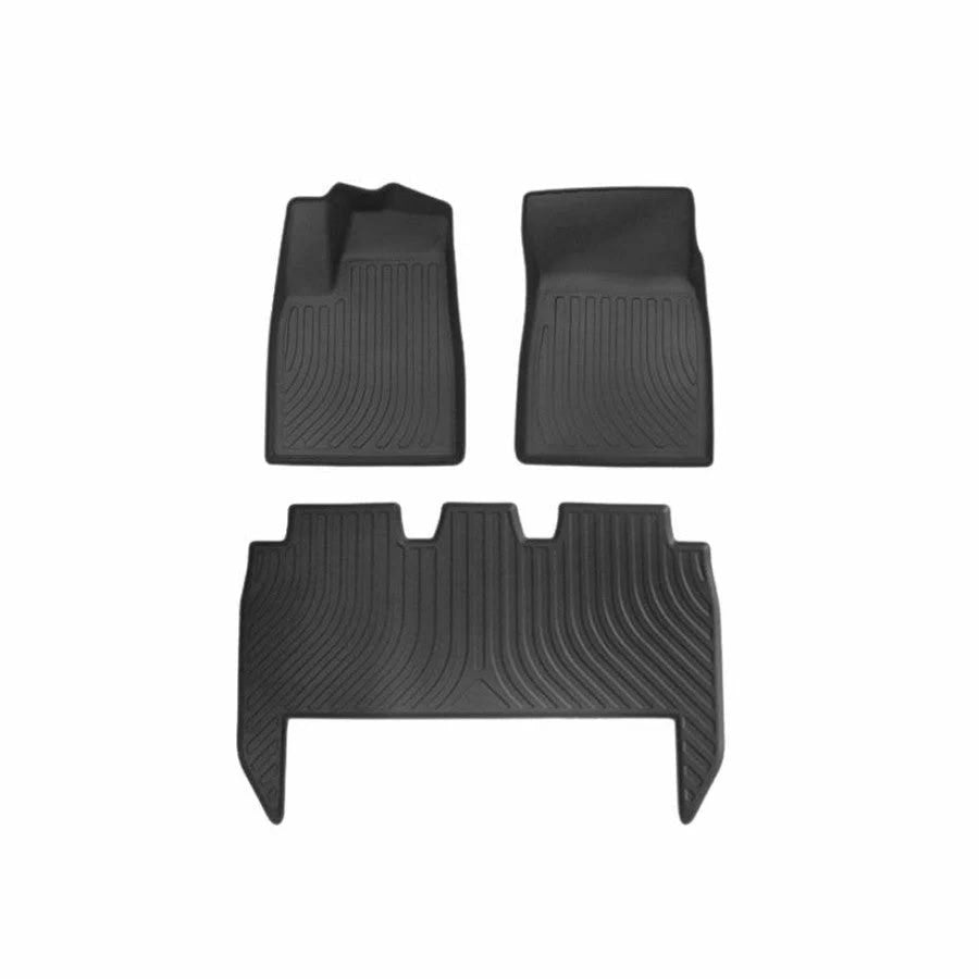 All-Weather Floor Mats for Tesla Model X Model X (5-Seat-2021-2025) 3 Piece Set (Only for LHD)