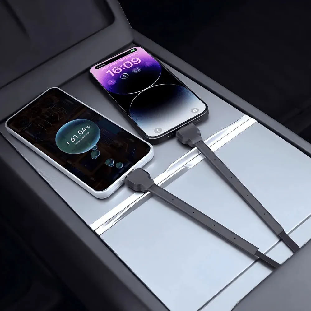 Armrest Box Hidden Expansion Dock for Model Y Juniper / Model 3 Highland