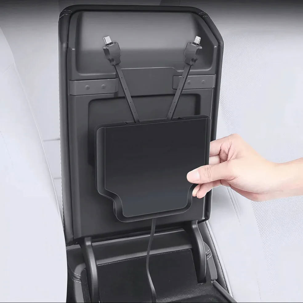 Armrest Box Hidden Expansion Dock for Model Y Juniper / Model 3 Highland
