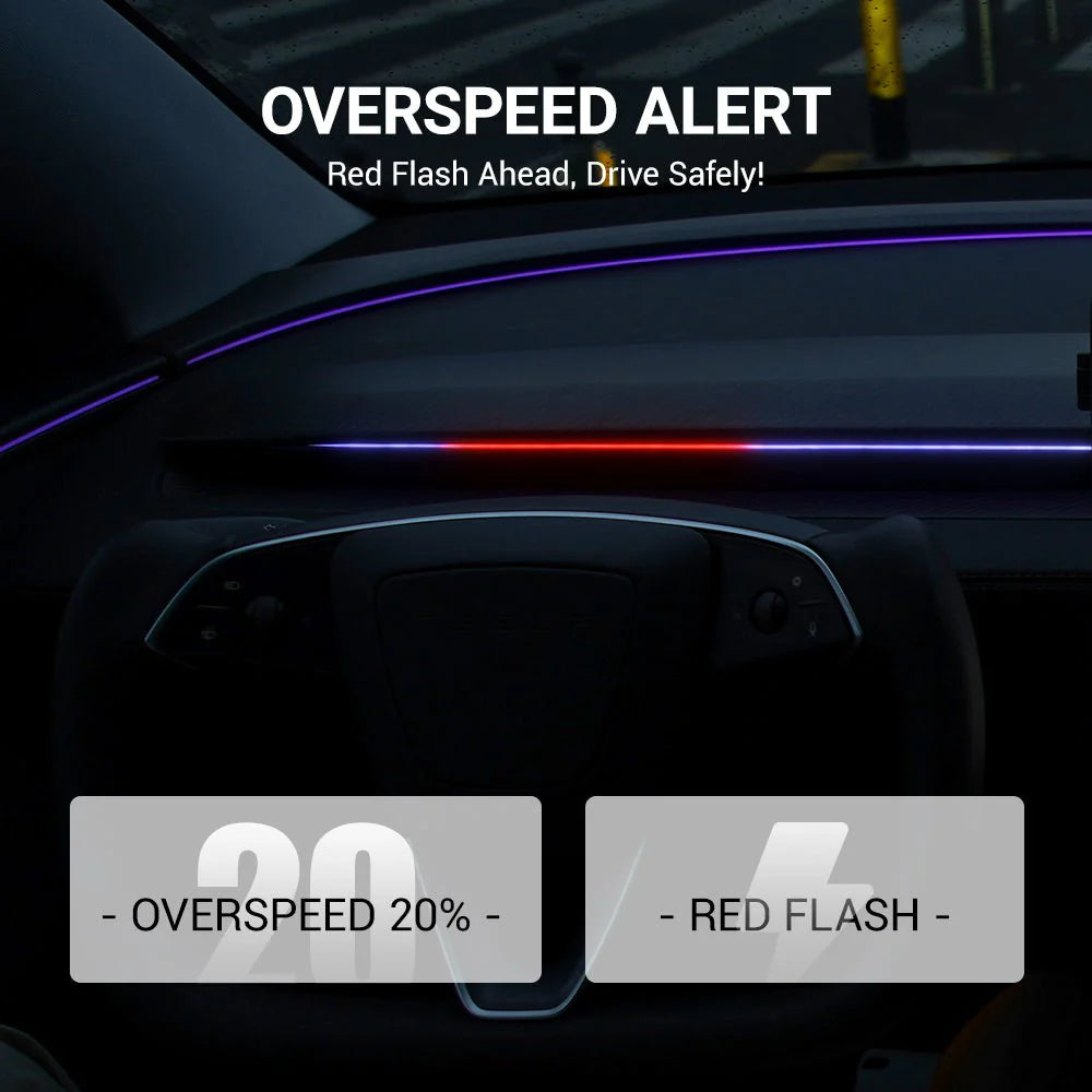 Dashboard RGB Lights with Integrated BSD System for Model 3/Y