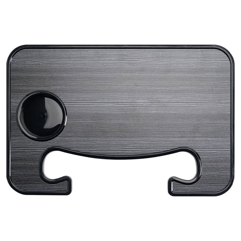 Car Table Tray for Tesla Model 3/Y/X/S Wood Grain Black