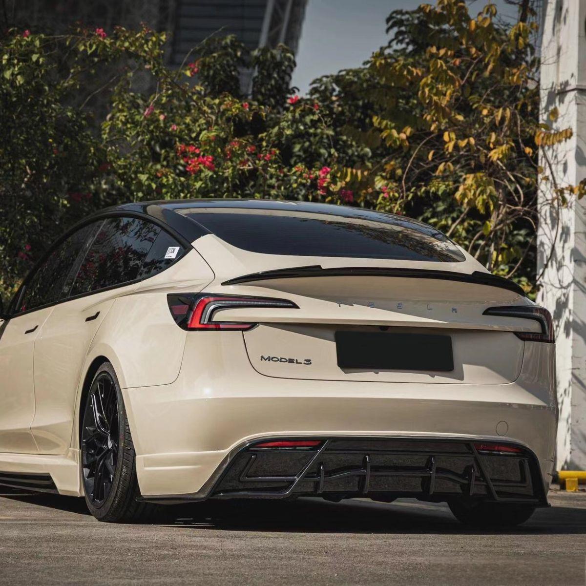 Carbon Fiber Rear Trunk Spoiler for Tesla Model 3 Highland
