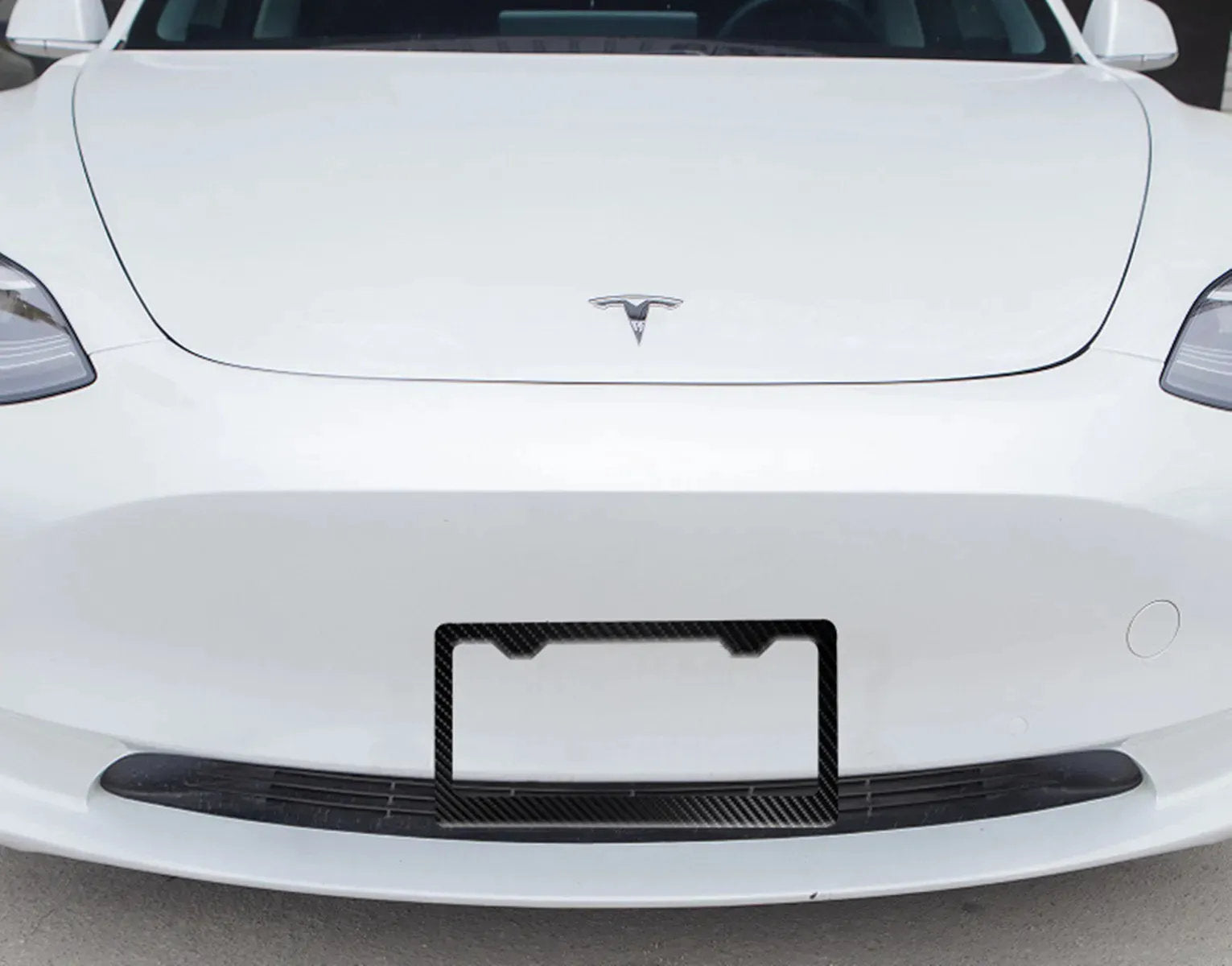 Carbon Fiber License Plate Frame for Tesla Model 3/Y（2017-2023）