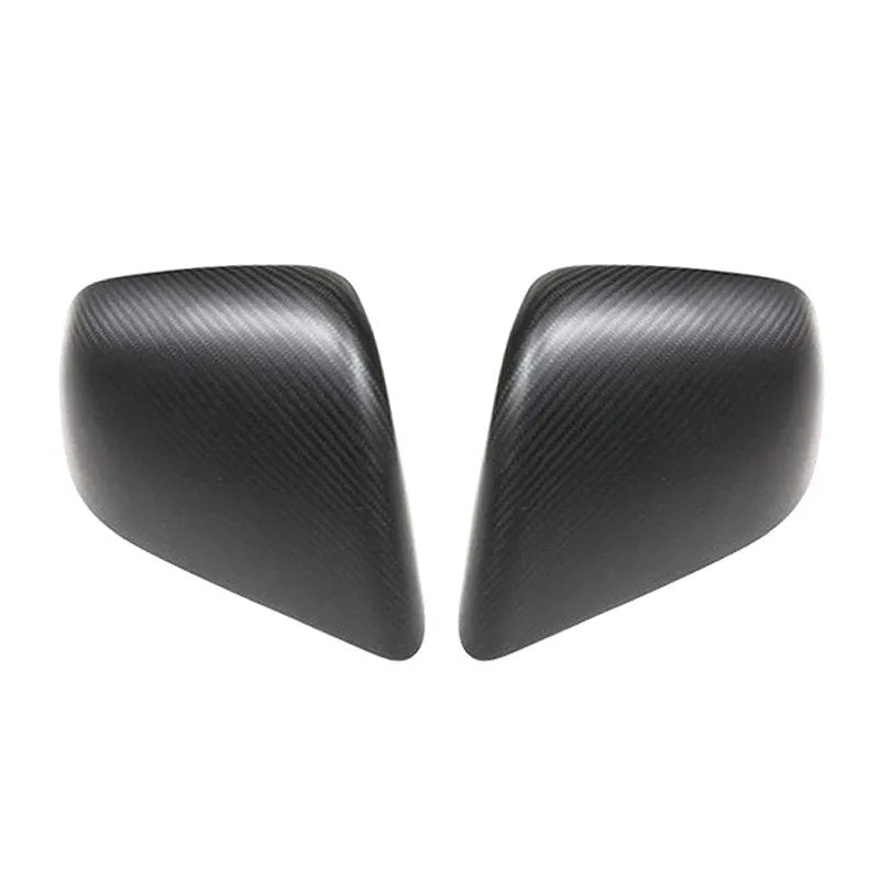 Carbon Fiber Side Mirror Covers (1 Pair) for Tesla Model 3 (2017-2023.10) / Model Y (2020-2024) Matte Carbon Fiber Model Y（2020-2024）