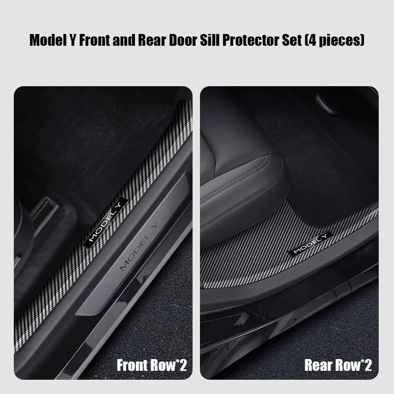 Door Sill Protector For Tesla Model 3 Highland/ Model Y Model Y（2021-2025.02）