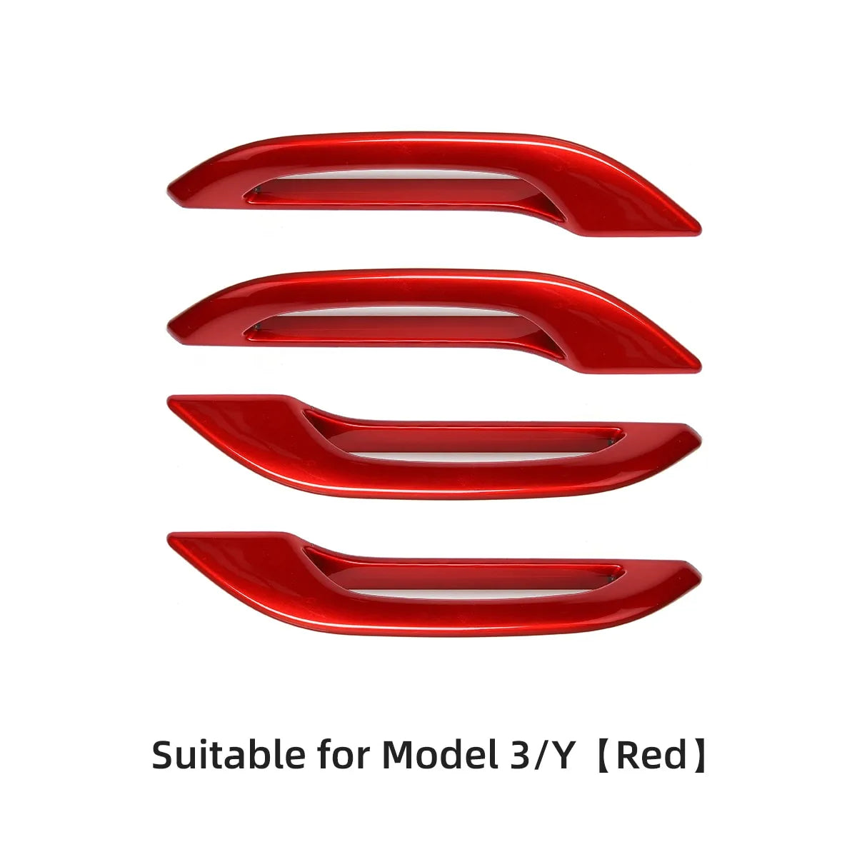 Tesla Door Handles for Model 3/Y 2021-2023 (Set of 4) Red