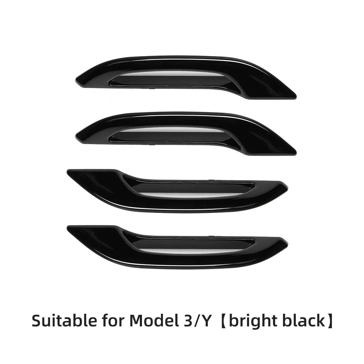 Tesla Door Handles for Model 3/Y 2021-2023 (Set of 4) Black
