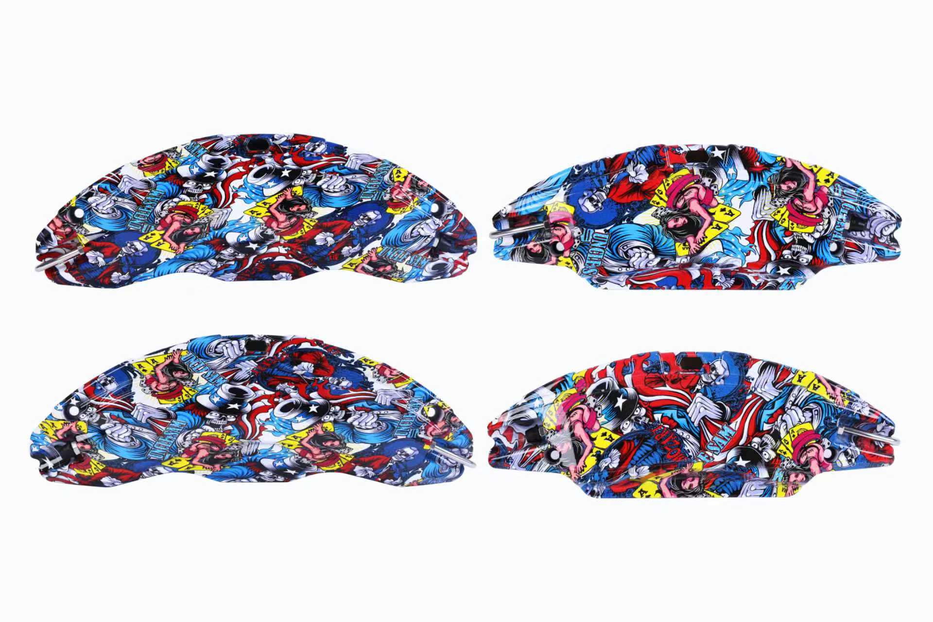 Graffiti-Printed Aerospace-Grade Aluminum Alloy Caliper Covers for Model 3/Y Blue Star