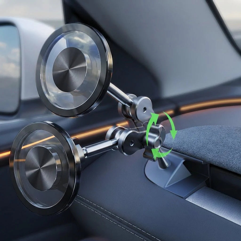 Magnetic Left Dashboard Phone Holder for Model Y Juniper & Model 3 Highland (LHD)