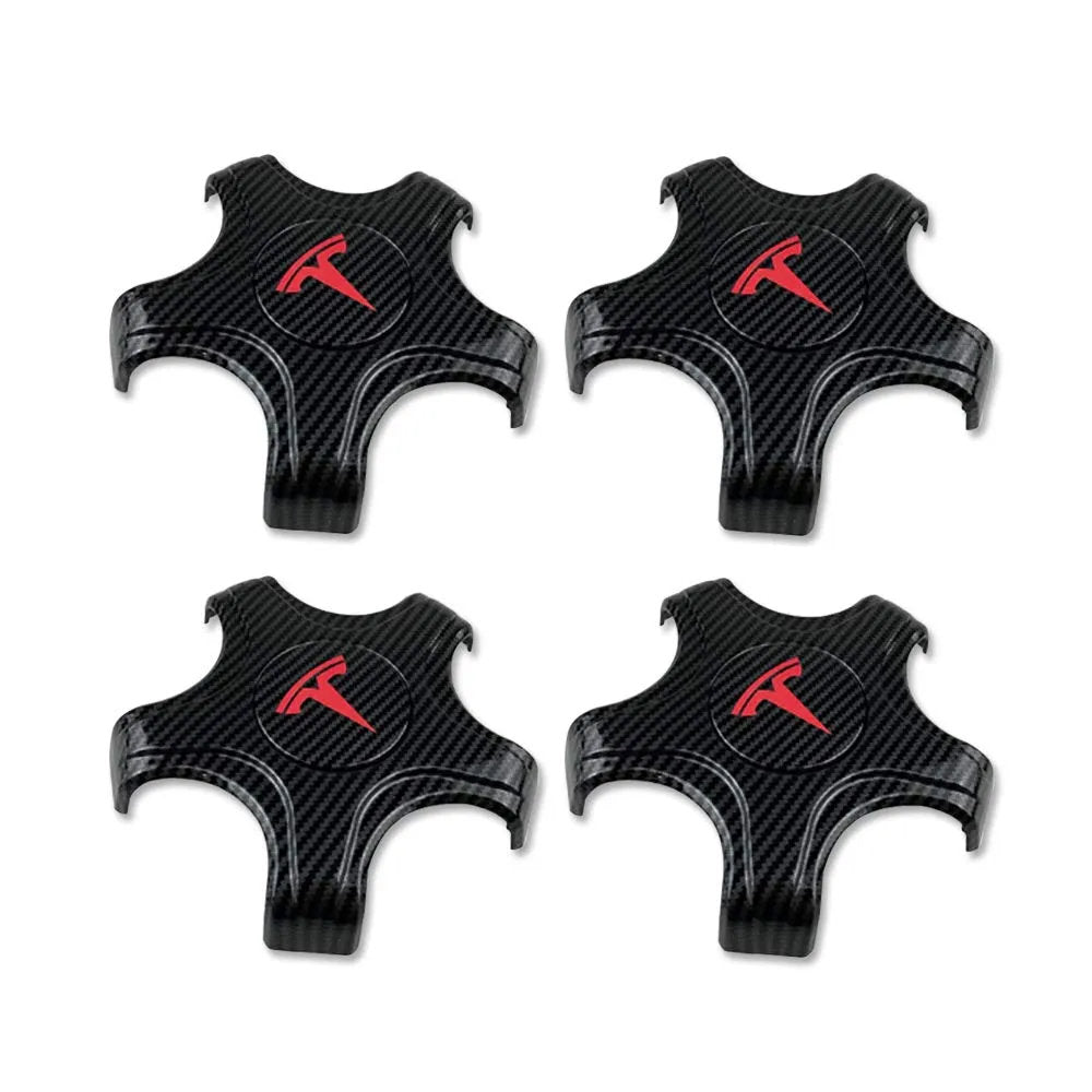 Model 3 (2019-2023.10) Aero Wheel Cap Kit Carbon Fiber Black 18 inch