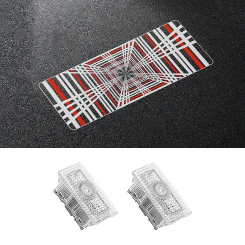 Plaid Projector Lights Tesla Model S/3/X/Y Door Model 3 Y X S（2019-2023） 2 Pcs