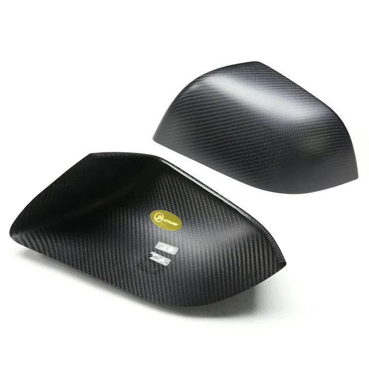 Precision Carbon Fiber Side Mirror Caps for Tesla Model S (1 Pair) Matte Carbon Fiber Model S（2021-2025）