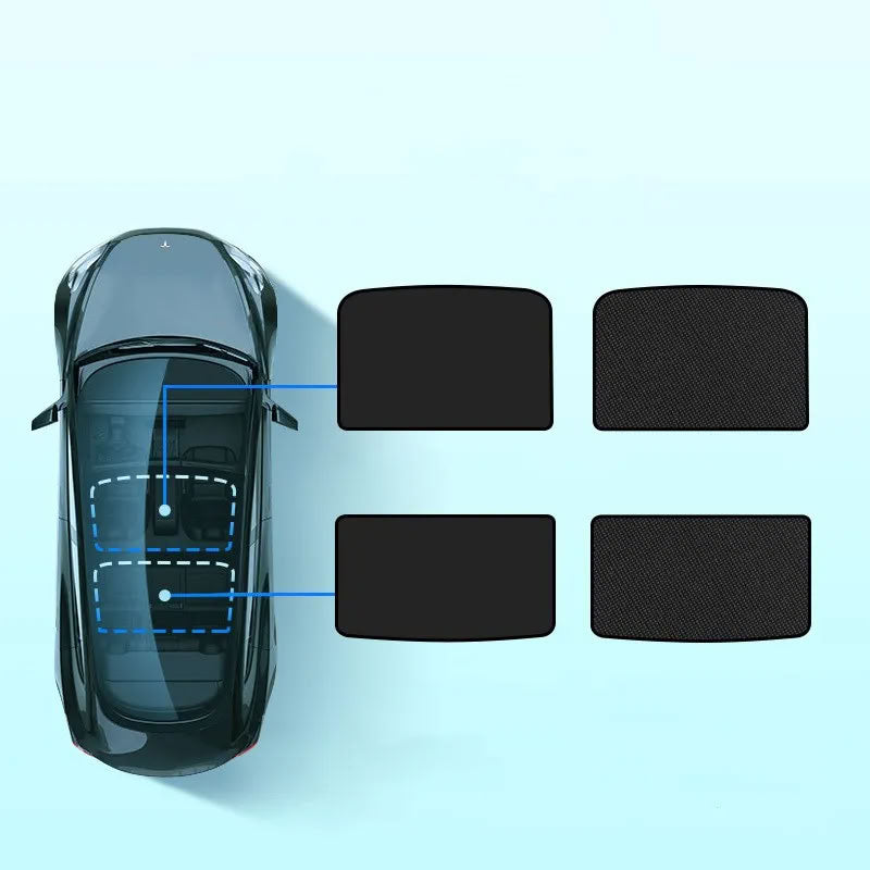 Roof Sunshade for Tesla Model 3/Y Black