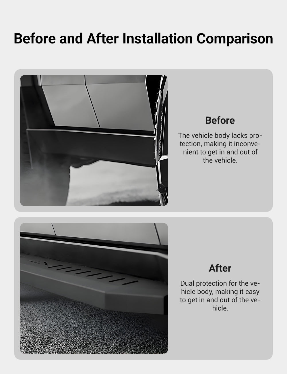 Running Boards Side Steps for Tesla Cybertruck (2PCS)