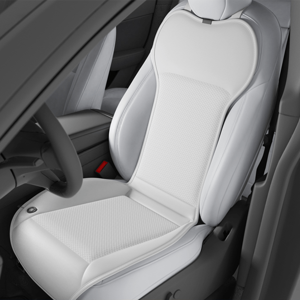 Seat Ventilation Seat Covers for Model 3 Highland & Model Y Juniper White (1 PC)