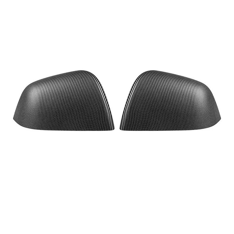 Side Mirror Cover for Tesla Model 3（2017-2023.10）/ Y（2020-2024） Matte Black Carbon Fiber Pattern