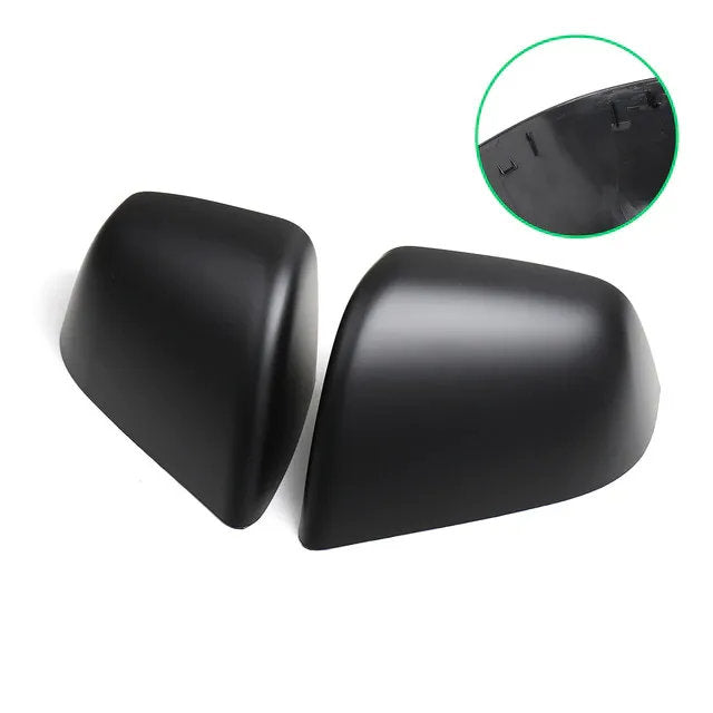 Side Mirror Replacement Covers for Tesla Model Y (2020-2024) Matte Black