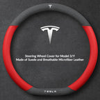 Suede Steering Wheel Cover for Tesla Model 3/Y