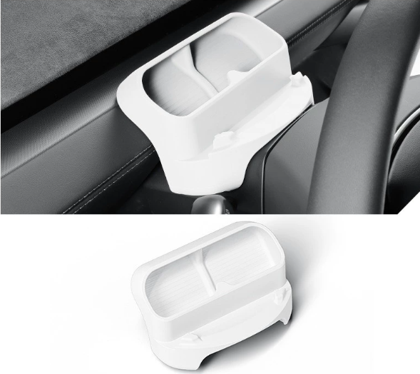 Sunglasses & Phone Holder Organizer for Model Y Juniper/ Model 3 Highland White