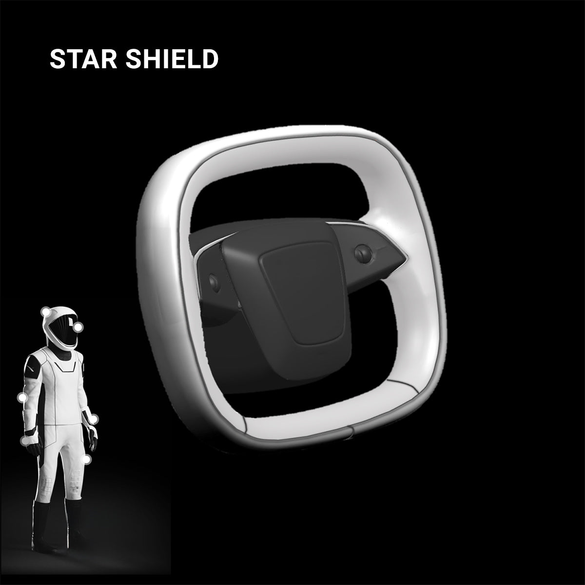 Starlink 4.0 Cyber Yoke Steering Wheel for Model 3 Highland Model 3 Highland 2024-Present Star Shield