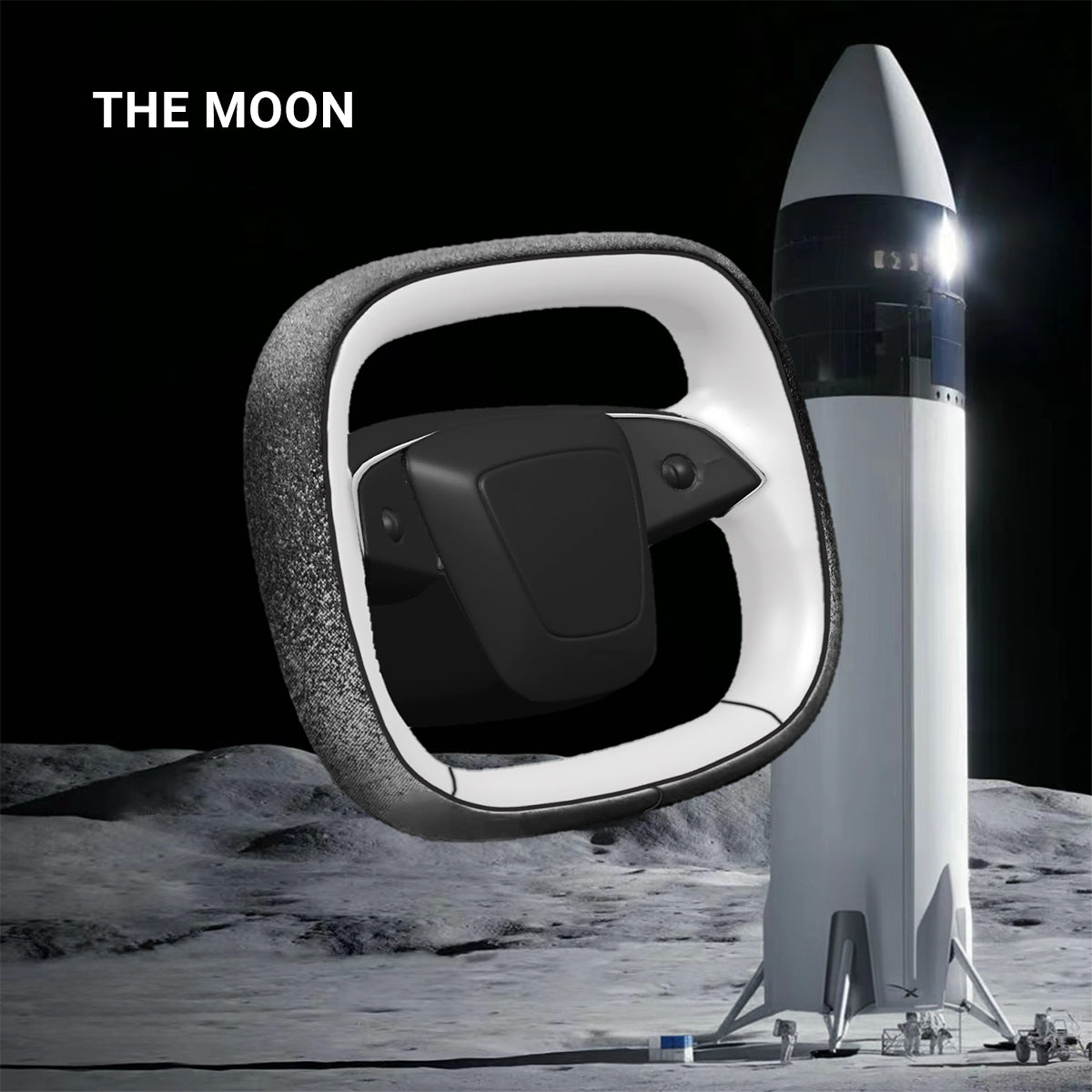 Starlink 4.0 Cyber Yoke Steering Wheel for Model 3 Highland Model 3 Highland 2024-Present The Moon