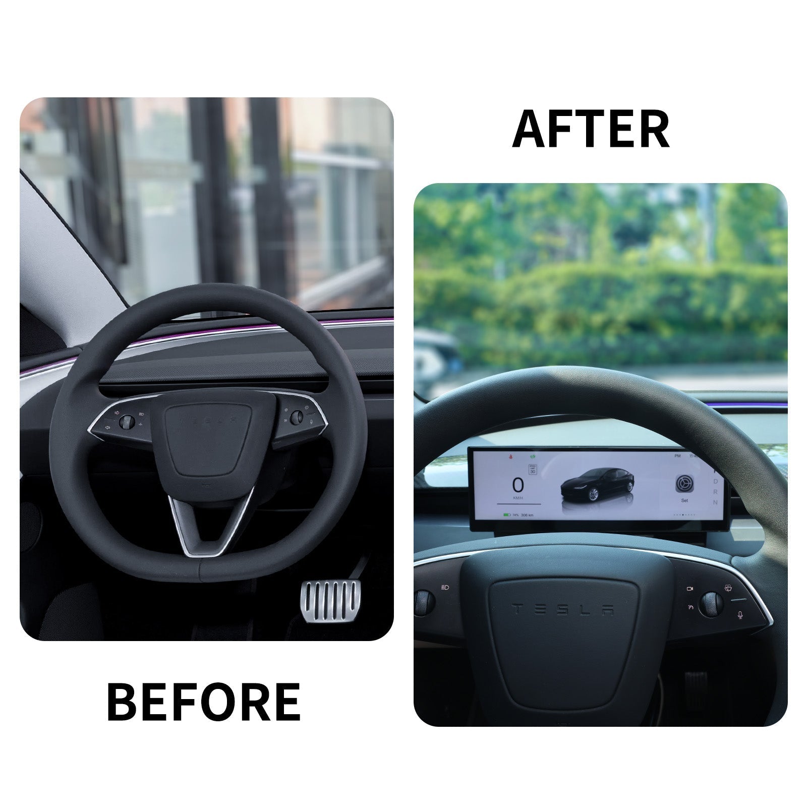 TESKAY 10.88-inch Touchscreen Dashboard Display for Model 3/Y