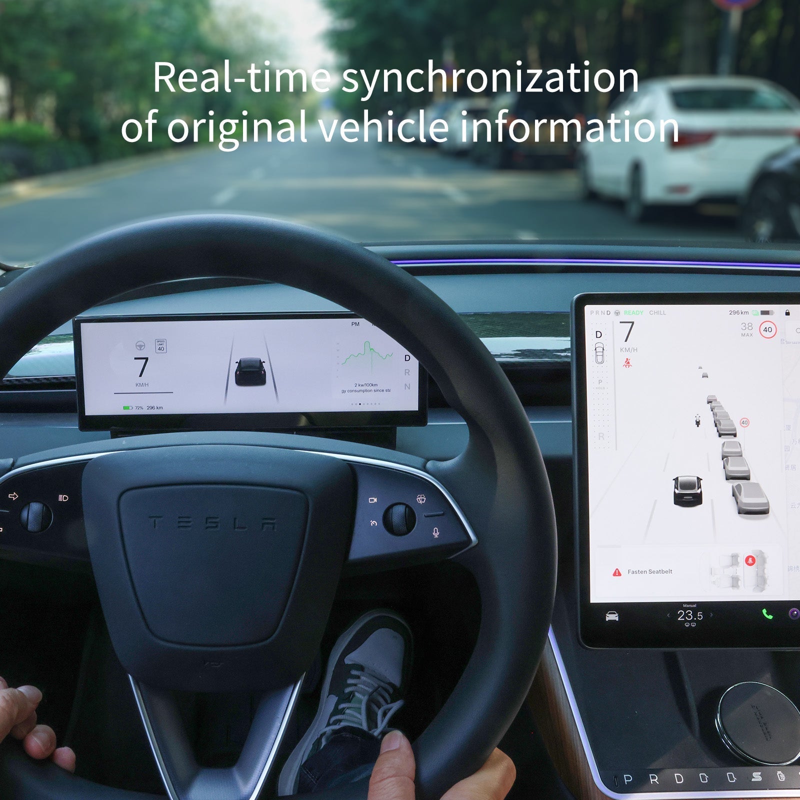 TESKAY 10.88-inch Touchscreen Dashboard Display for Model 3/Y