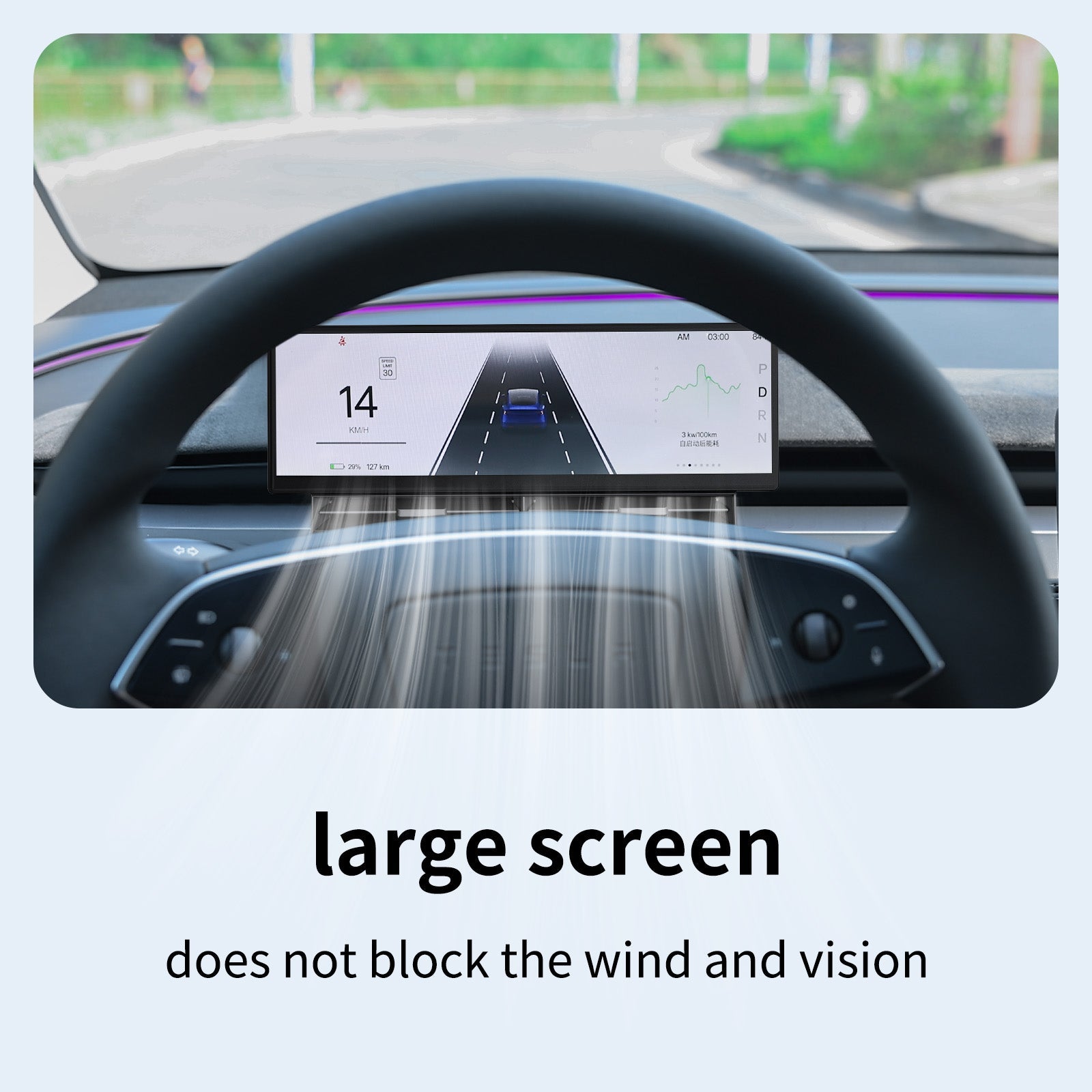 TESKAY 10.88-inch Touchscreen Dashboard Display for Model 3/Y