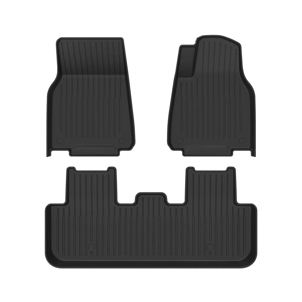 TPE+Menes Double Layer Floor Mats for Tesla Model 3/Y Model Y Juniper Right-Hand Drive Floor Mats（3 Pcs）