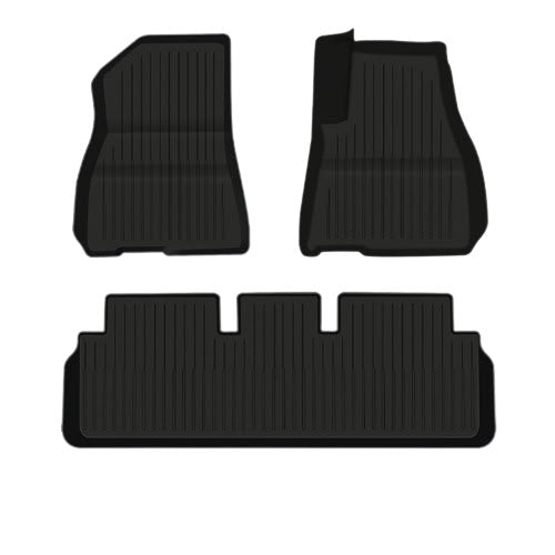 TPE+Menes Double Layer Floor Mats for Tesla Model 3/Y Model 3 Highland Right-Hand Drive Floor Mats（3 Pcs）