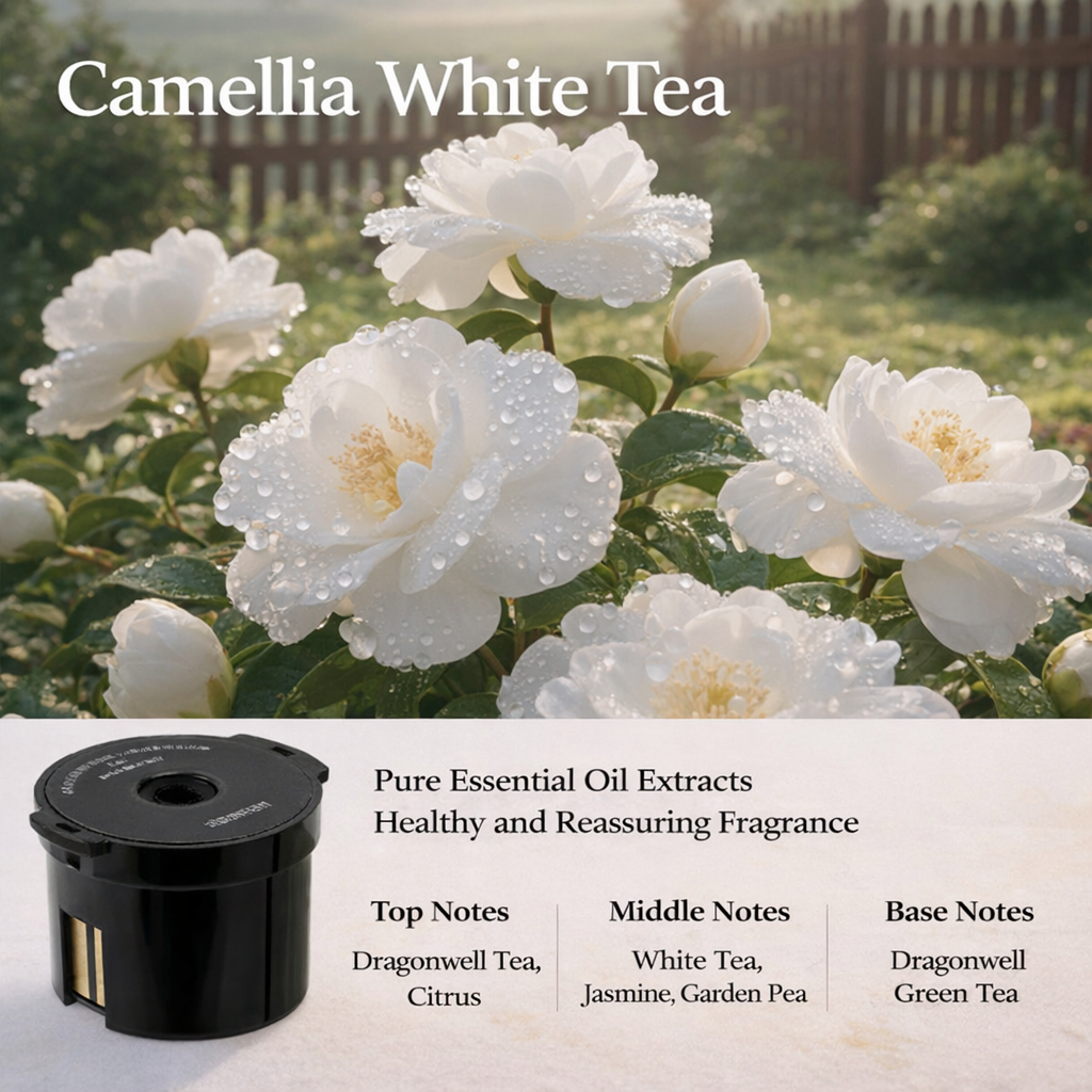 Tesla Cloud Mist Car Diffuser with Ambient Lighting – For Model 3/Y/S/X 1 supplement tablet (Gardenia White Tea)