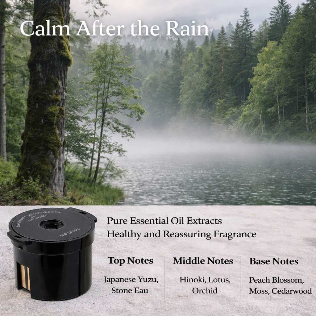 Tesla Cloud Mist Car Diffuser with Ambient Lighting – For Model 3/Y/S/X 1 supplemental tablet (After the Quiet Rain)