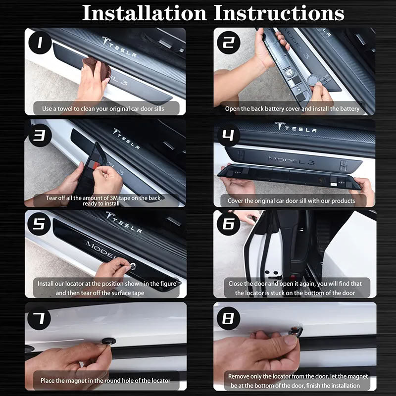 Tesla Model 3/Y Illuminated Door Sills