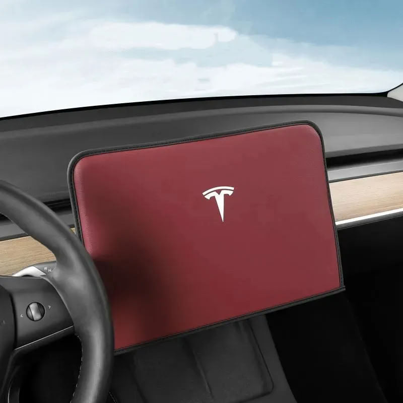 Tesla Model 3/Y Central Control Screen Dust Cover Red