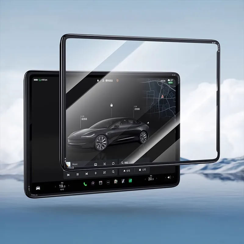 Integrated Screen Protector & Case for Tesla Model 3/Y Black
