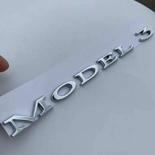 Tesla Model 3/Y/X/S Emblem Model 3
