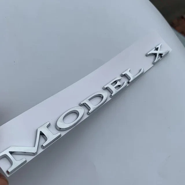 Tesla Model 3/Y/X/S Emblem Model X