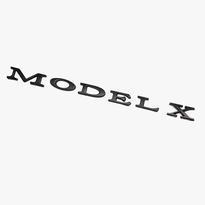 Tesla Model 3/Y/X/S Emblem Model X Matte Black