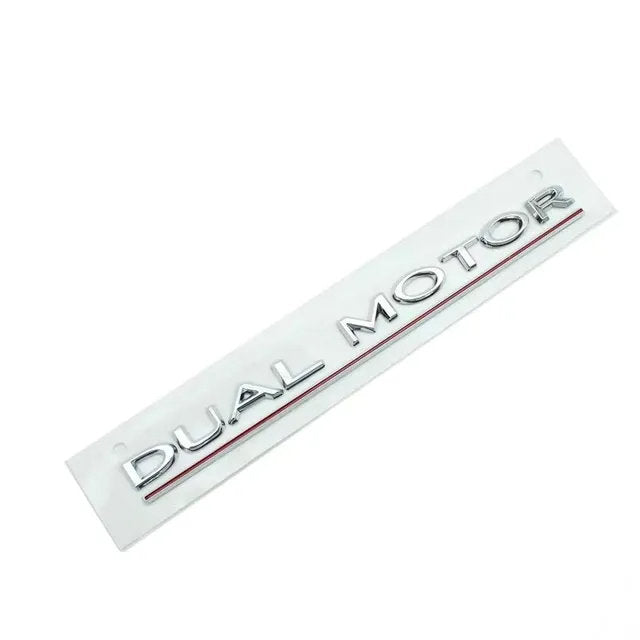 Tesla Car Emblem Silver
