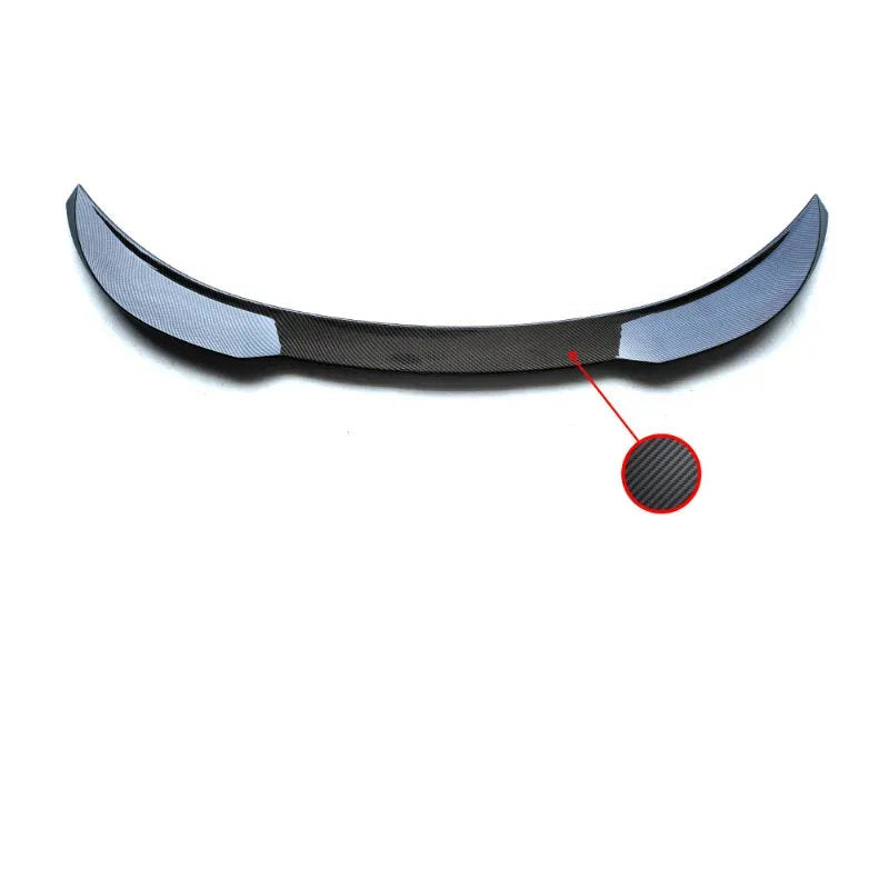 Carbon Fiber Spoiler ABS Plastic for Tesla Model 3 Bright black carbon fiber pattern