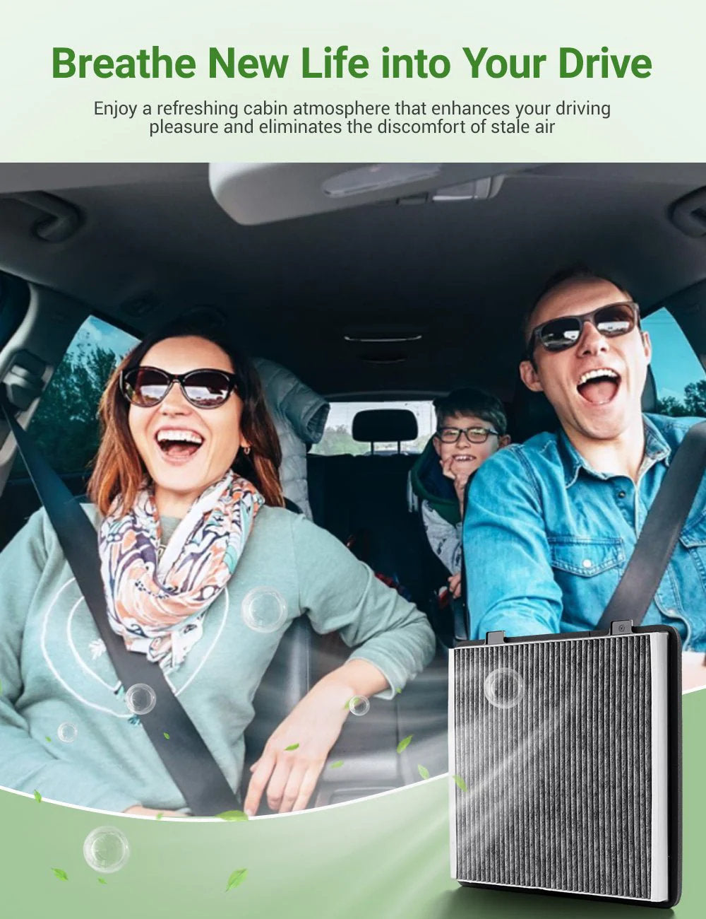 Tesla Cybertruck Cabin Air Filter – Activated Carbon Air Conditioning Replacement (1PC)