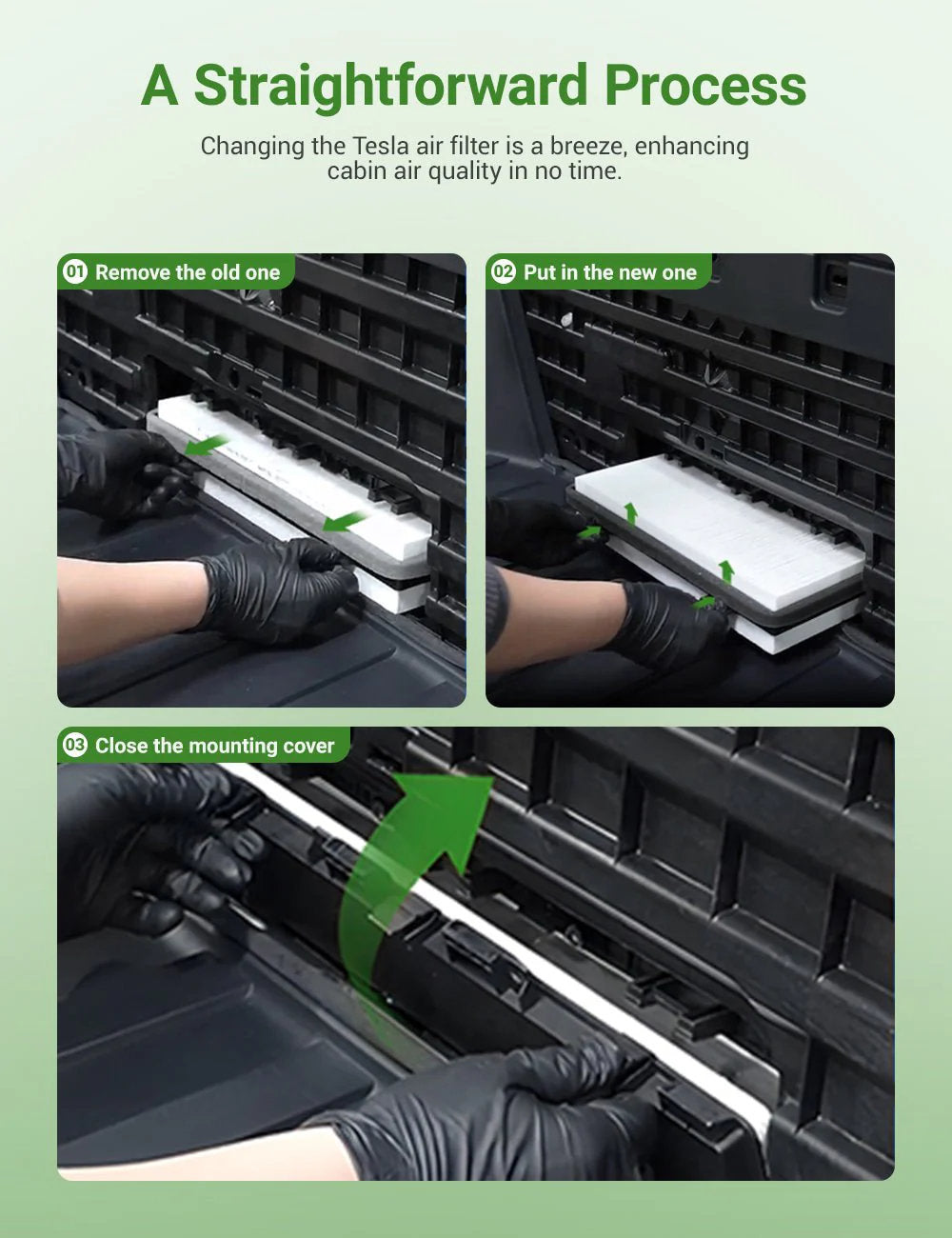 Tesla Cybertruck Cabin Air Filter – Activated Carbon Air Conditioning Replacement (1PC)