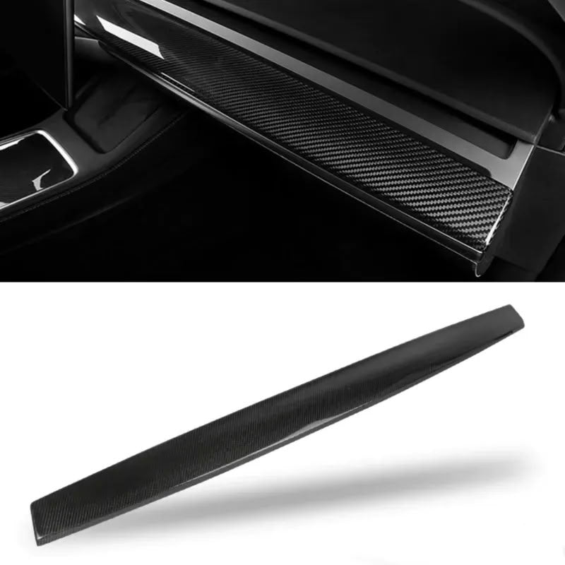 Tesla Model 3/Y Dashboard Cover - Real Molded Carbon Fiber Gloss