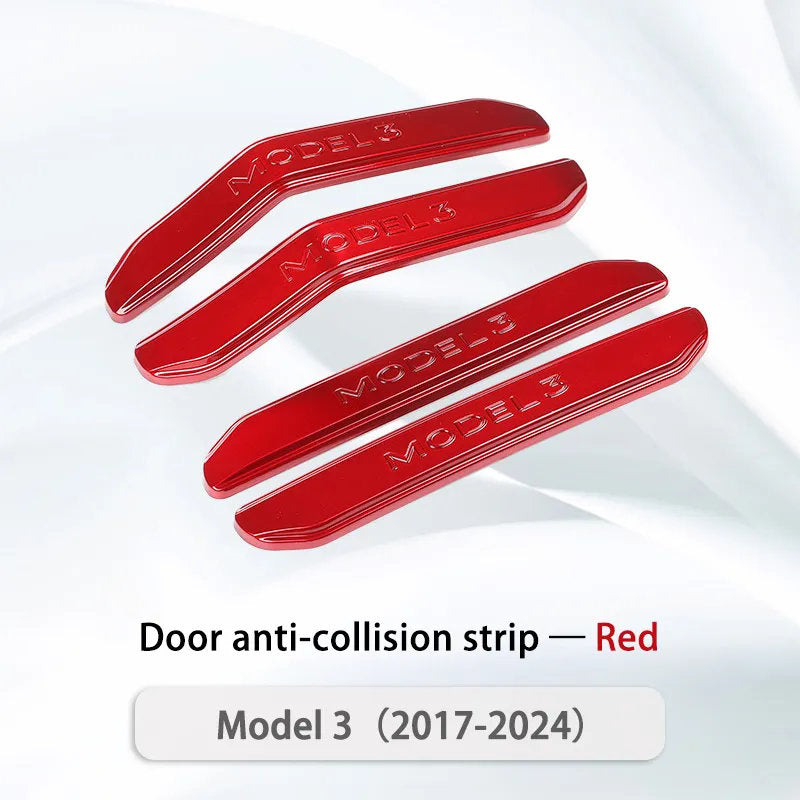 Tesla Model 3/Y Door Anti-Collision Strip Model 3 (2017-2024+) Red Car Door