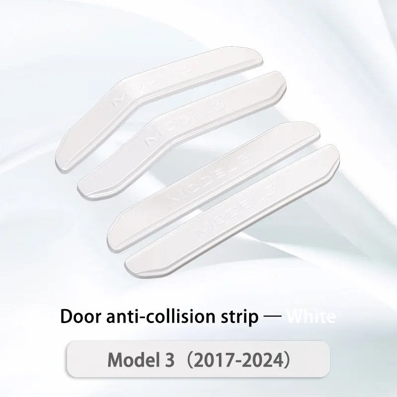 Tesla Model 3/Y Door Anti-Collision Strip Model 3 (2017-2024+) White Car Door