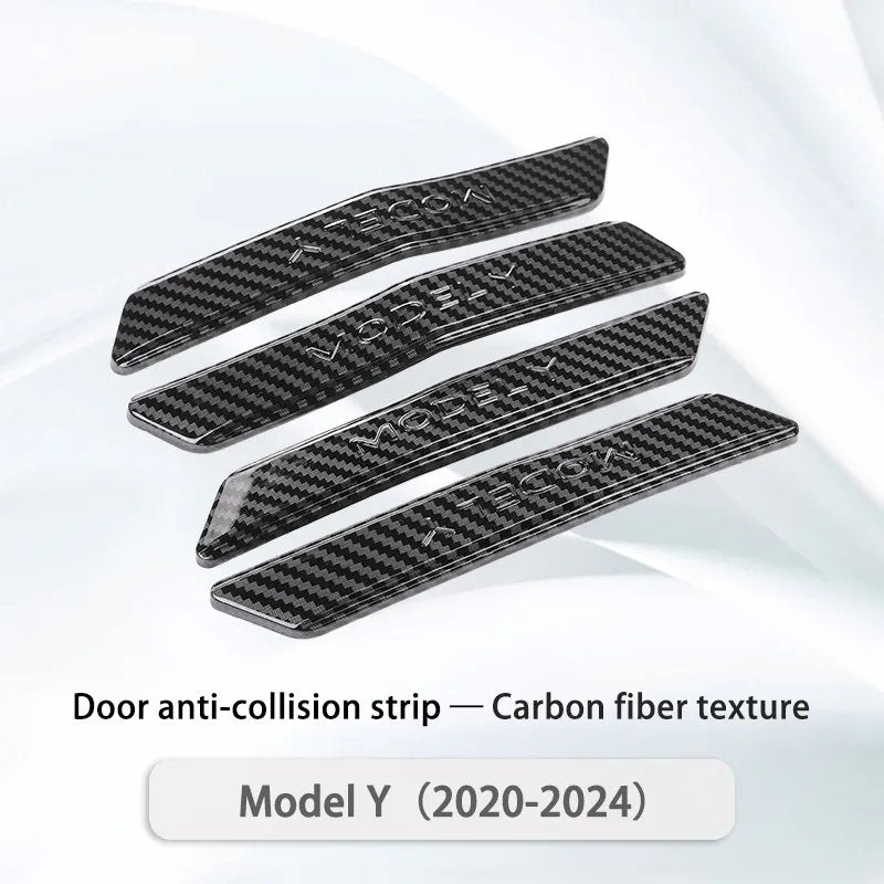 Tesla Model 3/Y Door Anti-Collision Strip Model Y (2020-2024) Carbon Fiber Texture Car Door