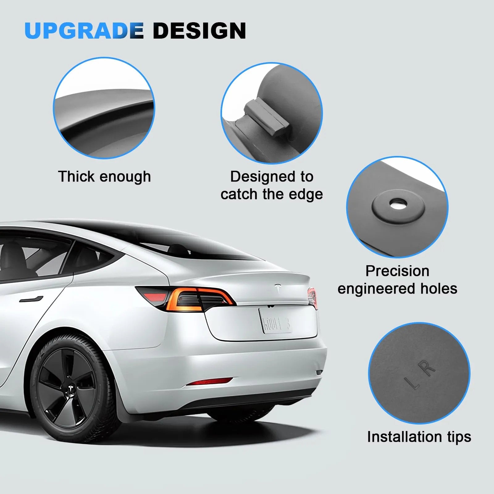 Mud Flaps for Tesla Model 3 Highland 2024+ (Set of 4)