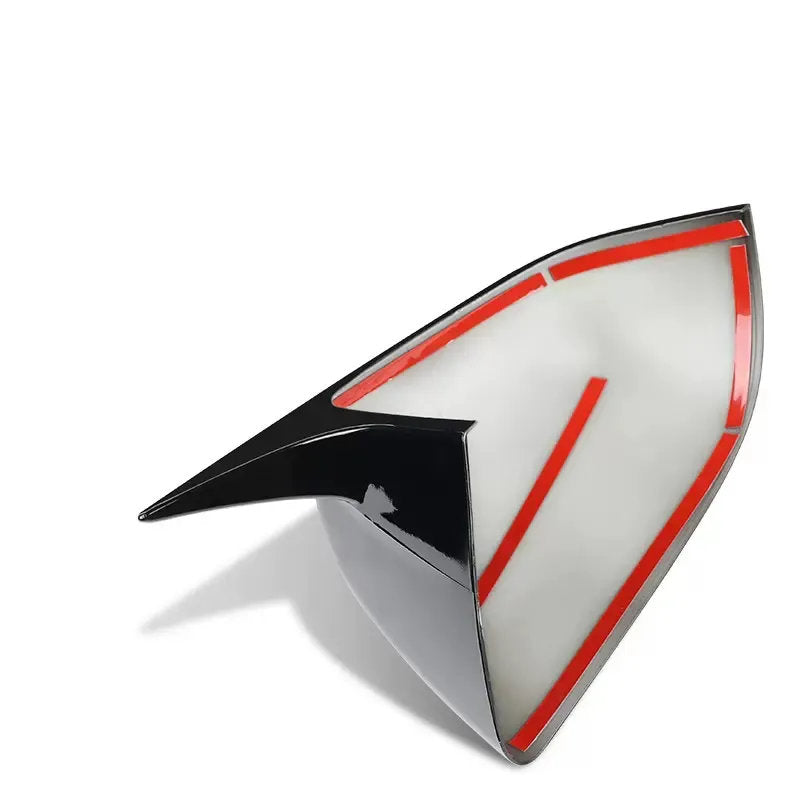 Tesla Model 3 Mirror Cover in the Shape of a Bullhorn