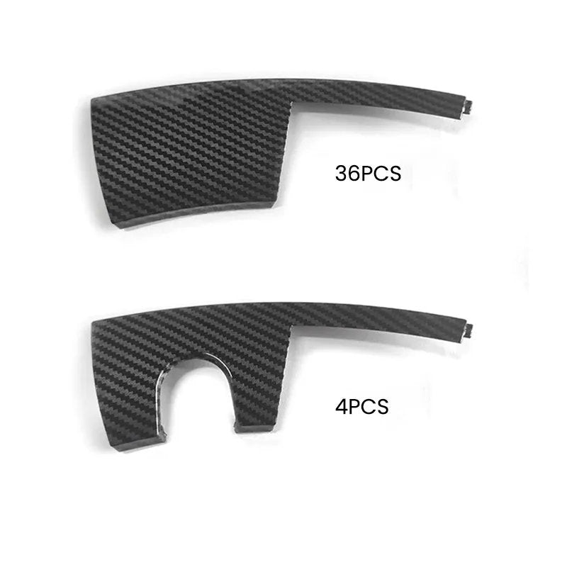 Tesla Model Y 20-Inch Wheel Rim Protector (2020-2024) – UV & Debris Protection Gloss Carbon Fiber